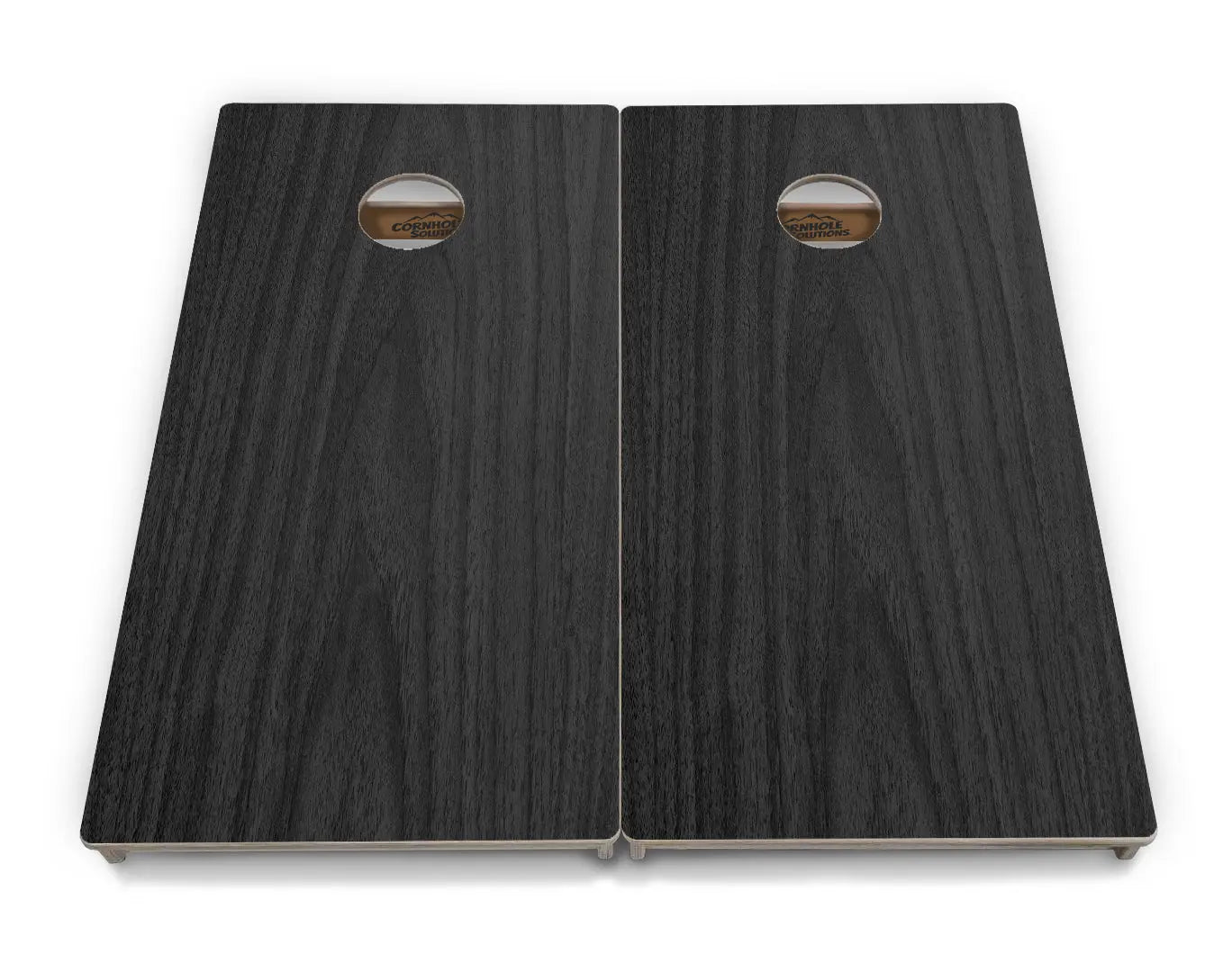 Dark Grey Wood Cornhole Boards - Professional Tournament Series by Cornhole Solutions, custom cornhole board detail photo 4