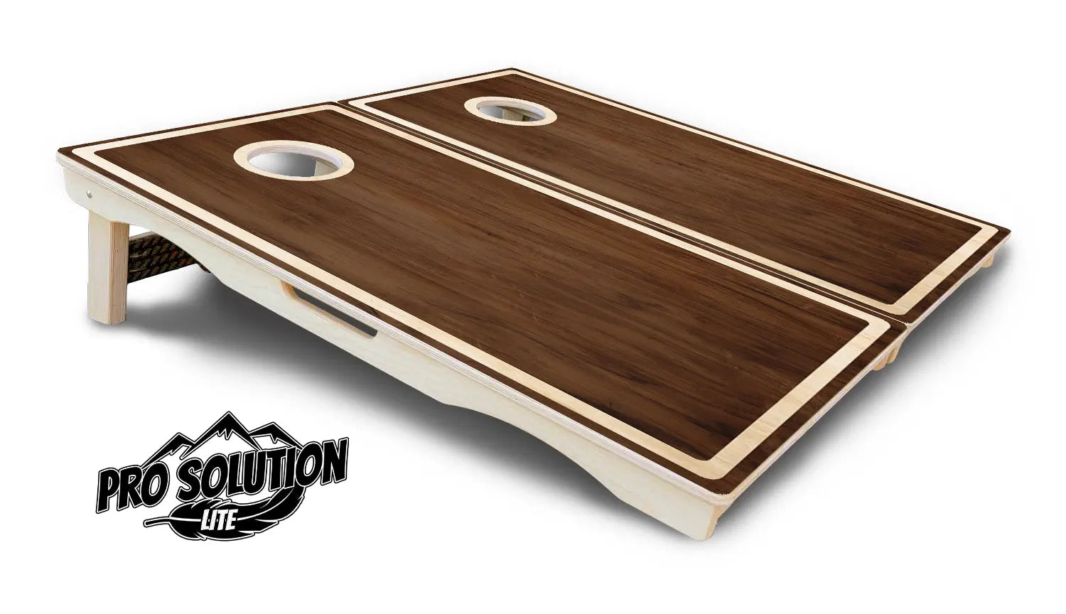 Dark Wood Cornhole Boards - Pro Solution Lite Series by Cornhole Solutions, custom cornhole board detail photo 5