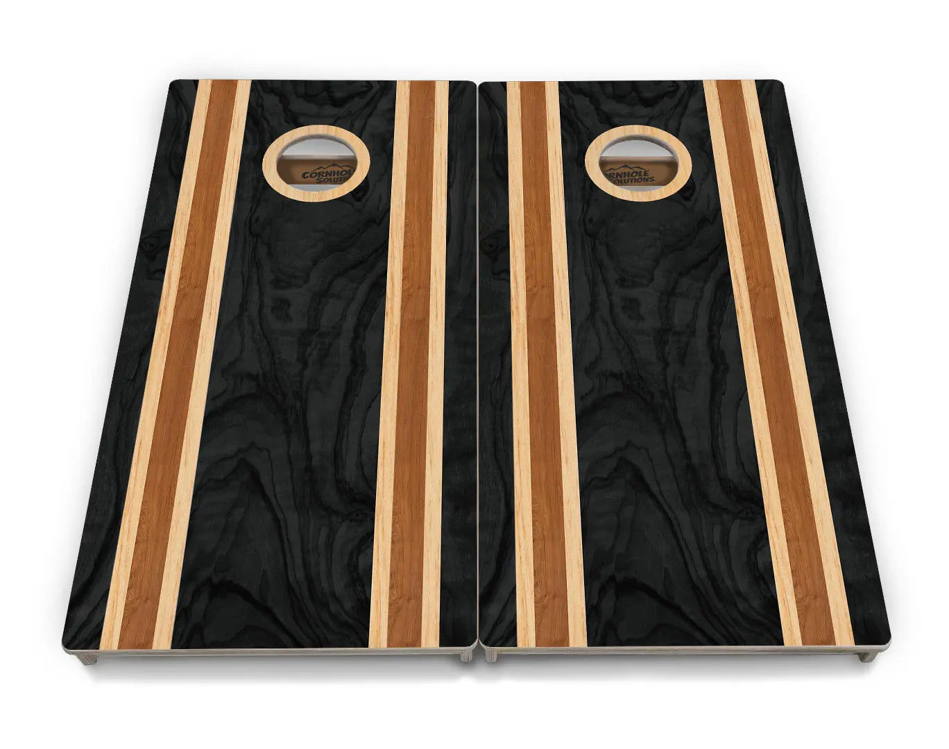 Dark Wood Cornhole Boards - Professional Tournament Series by Cornhole Solutions, custom cornhole board detail photo 4