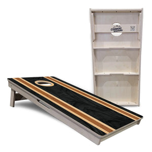 Dark Wood Cornhole Boards - Professional Tournament Series by Cornhole Solutions, custom cornhole board detail photo 5