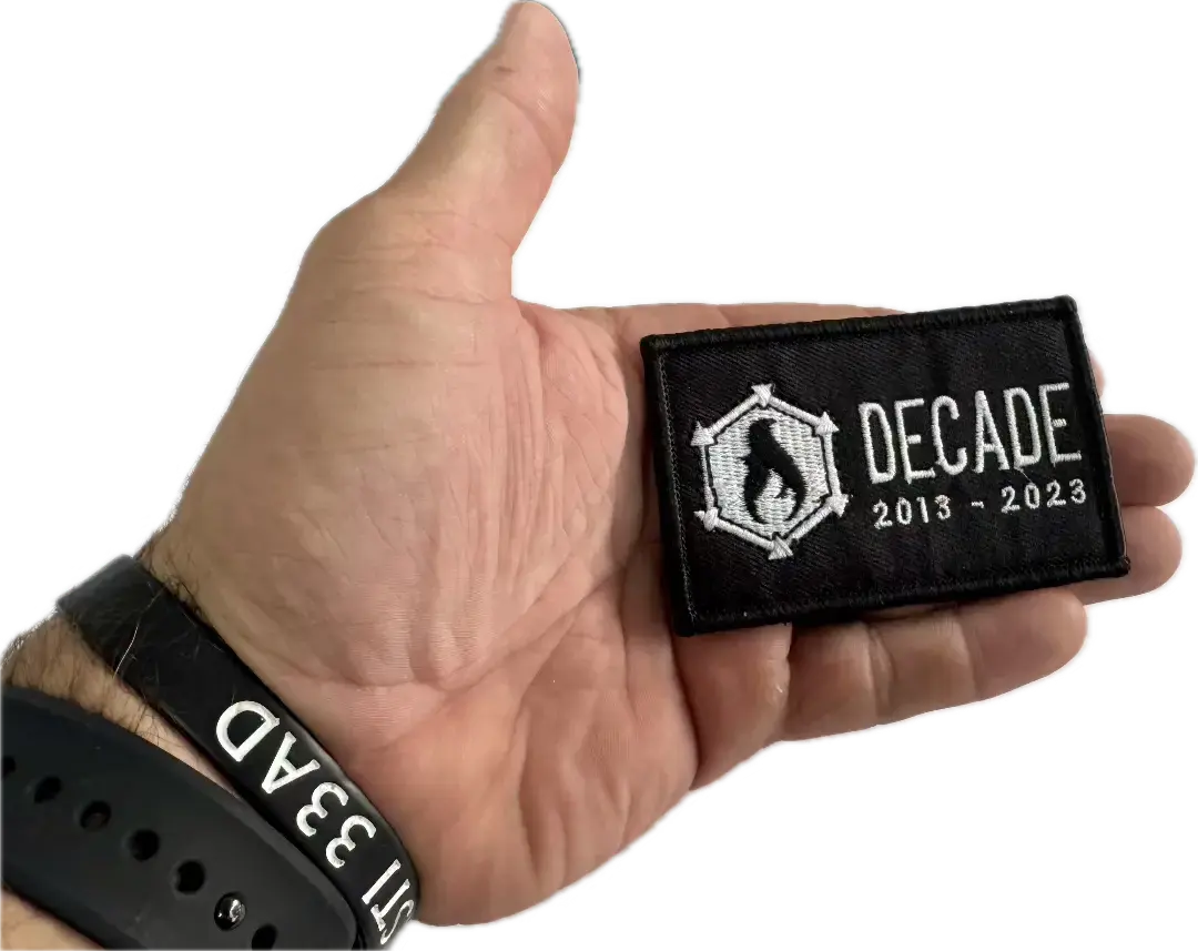 Decade Patch by Recycled Firefighter, appliques & patches detail photo 2