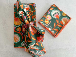 Desert Bloom Cloth Napkins, set of four by Dot and Army, cloth napkins main product photo