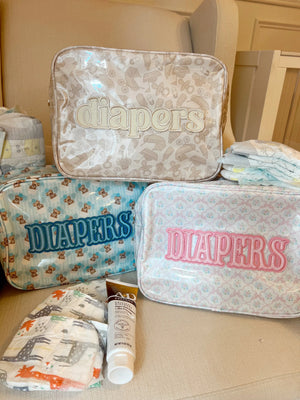 Diapers XL - Clear Coat Bag by KenzKustomz, handmade leather goods main product photo