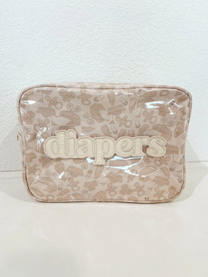 Diapers XL - Clear Coat Bag by KenzKustomz, handmade leather goods detail photo 14