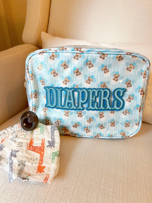 Diapers XL - Clear Coat Bag by KenzKustomz, handmade leather goods detail photo 17