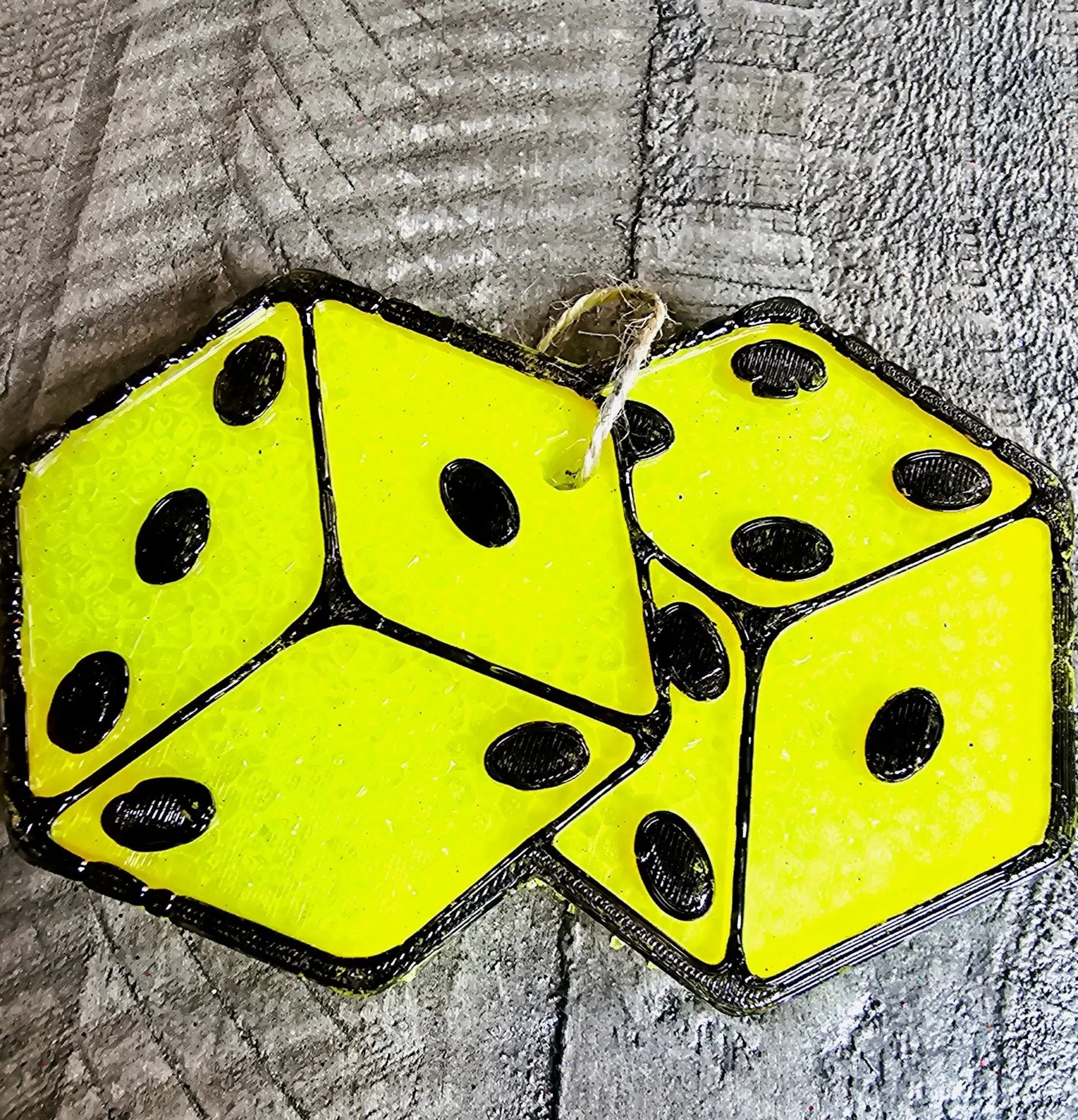 Dice Car Air Freshener - Handmade Aroma Beads by Main Street Collective