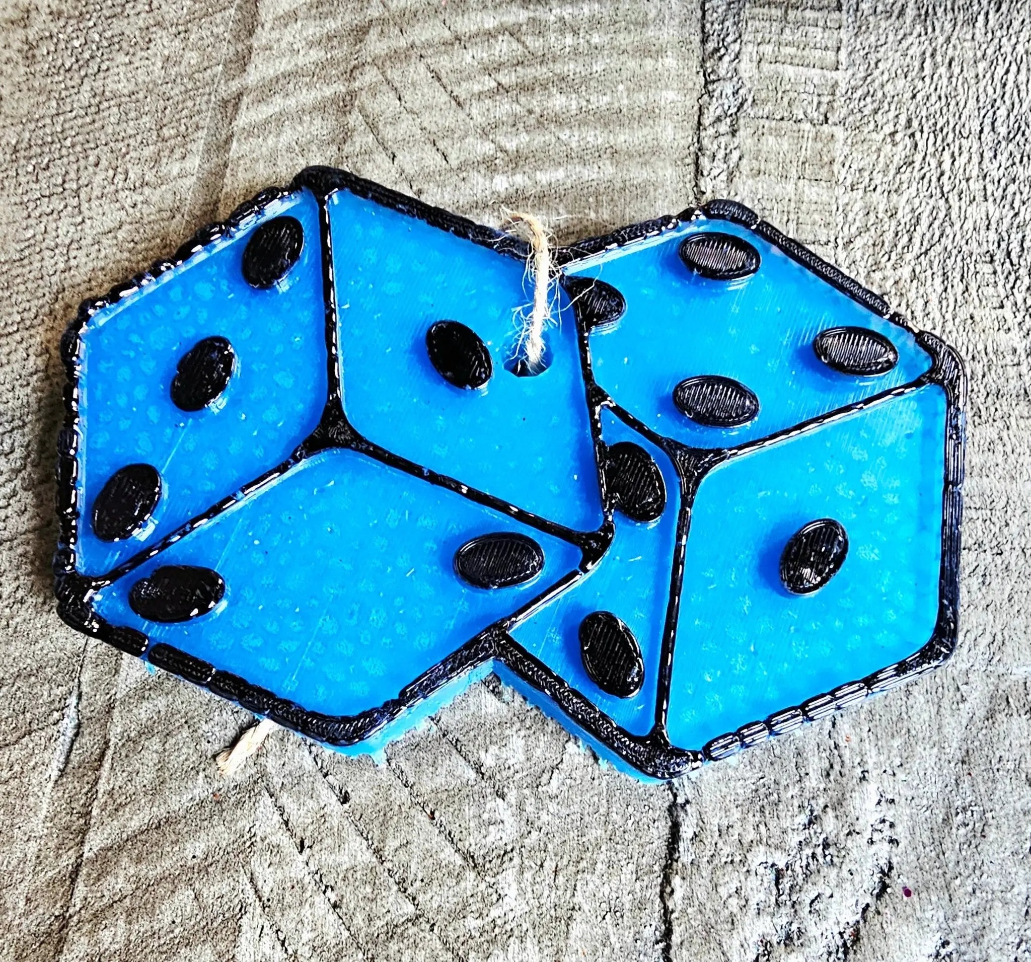 Dice Car Freshie: Handmade Aroma Bead Air Freshener, Unique Car Accessory
