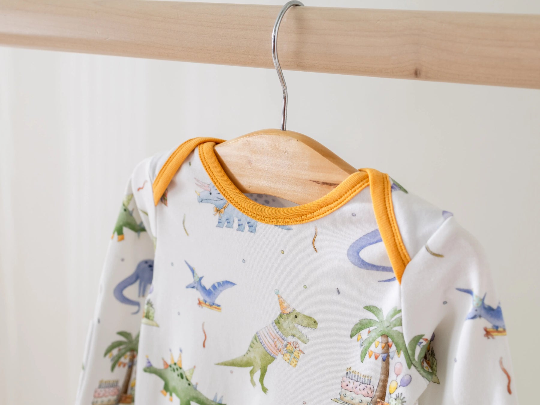 Dino-mite Birthday Organic Cotton Pajamas by Nola Tawk, Southern food gift detail photo 6