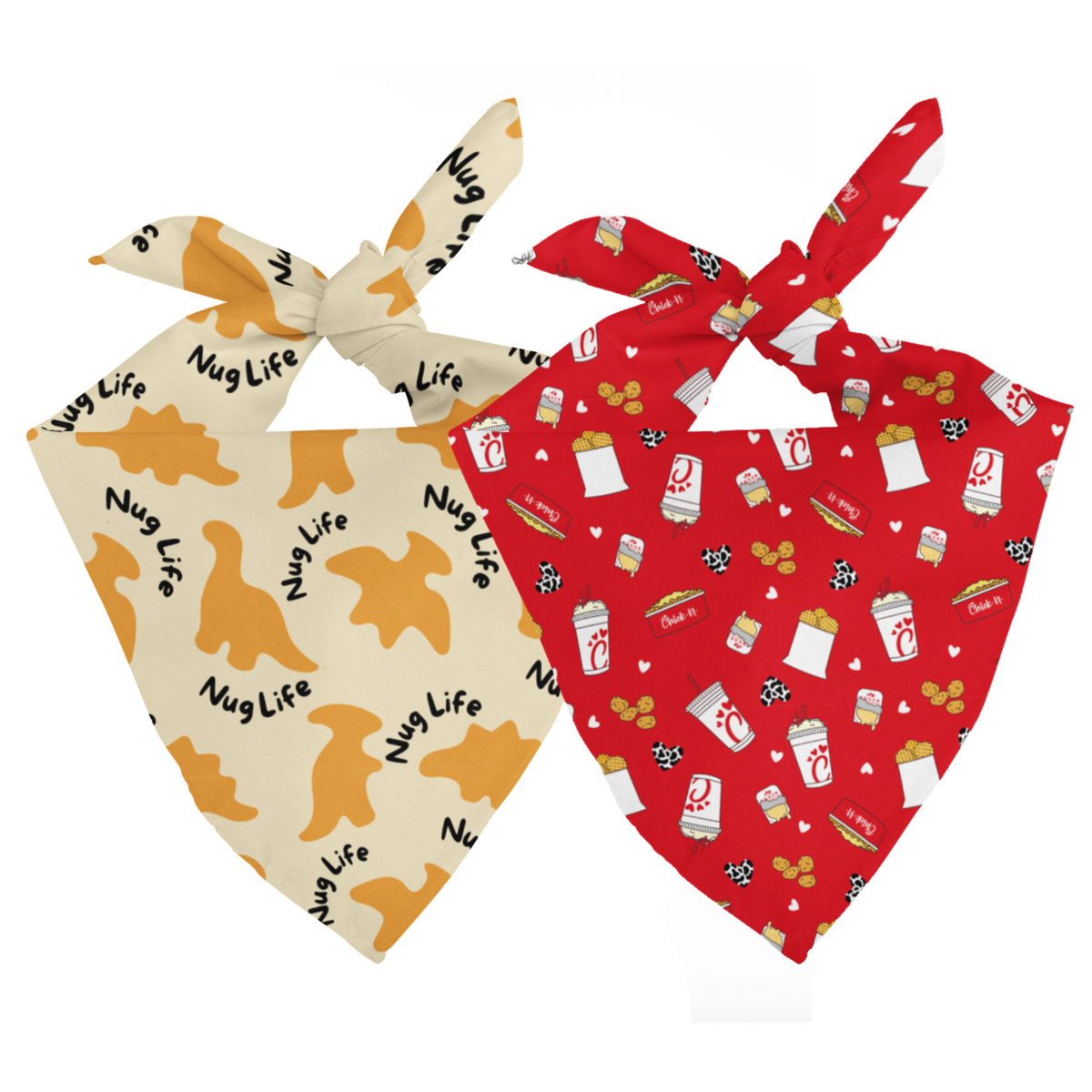 Chicken Nugget Reversible Dog Bandana
