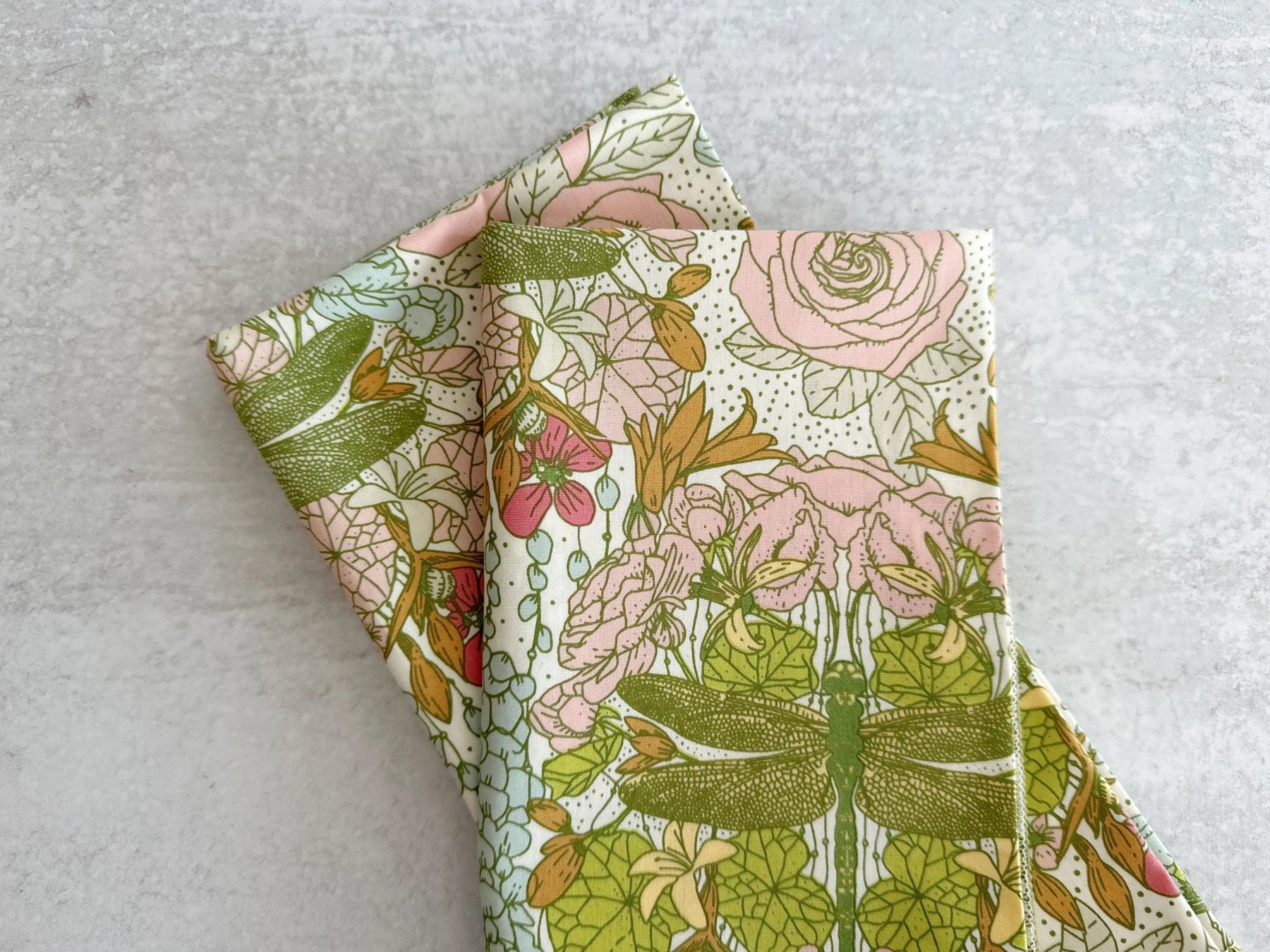 Dragonfly Cloth Napkins, set of four by Dot and Army, 3D printed gift detail photo 3