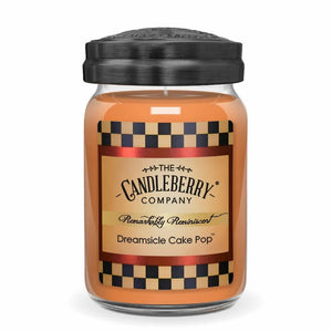 Dreamsicle Cake Pop™, Large Jar Candle (Collective) by The Candleberry® Candle Company, scented candle main product photo