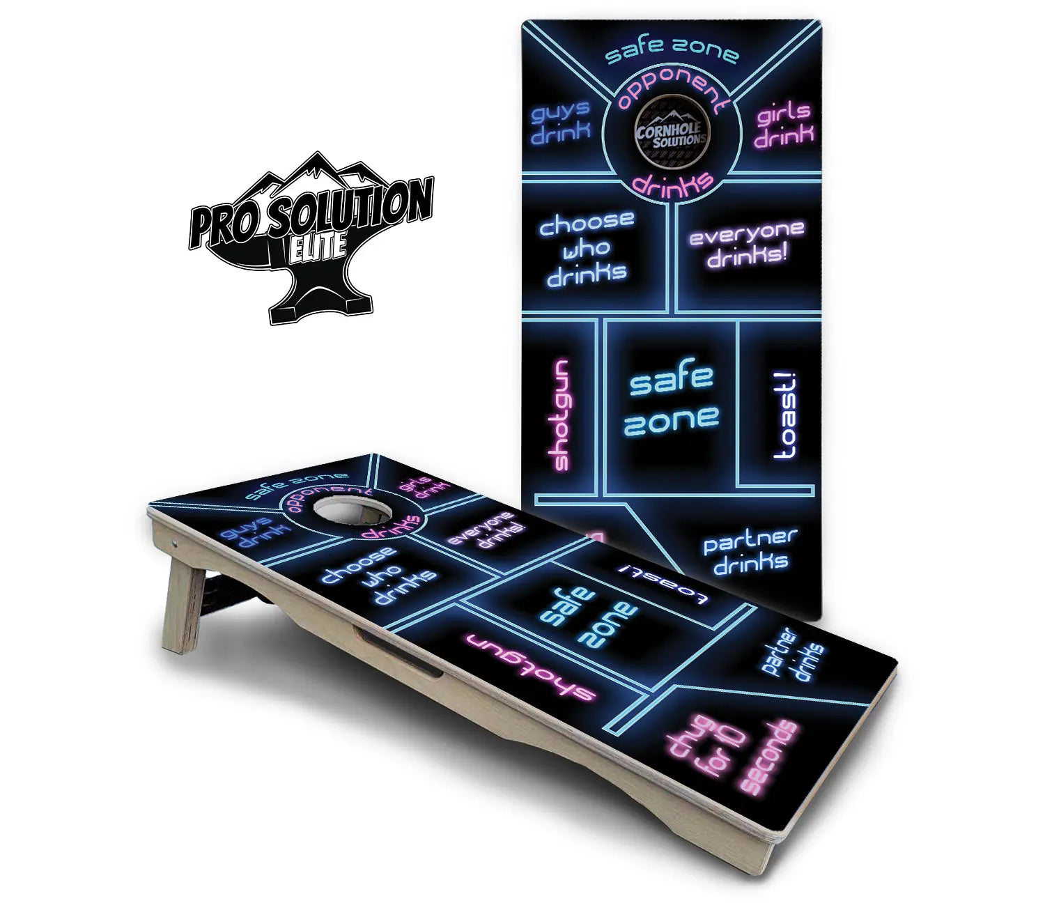 Drinking Game Cornhole Boards - Pro Solution Elite Series Cornhole Solutions
