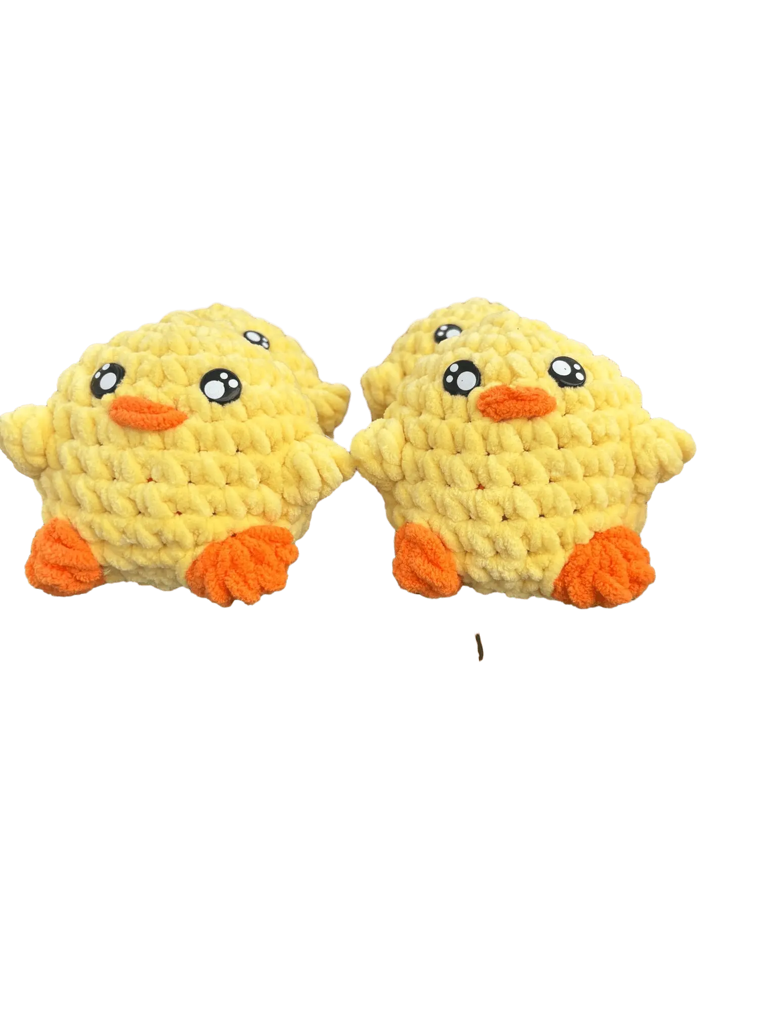 Two Handmade Crochet Duck Plushies: Amigurumi Stuffed Animal Toys, Yellow Ducklings, Kids Toy, Klassy Krafts Mississippi
