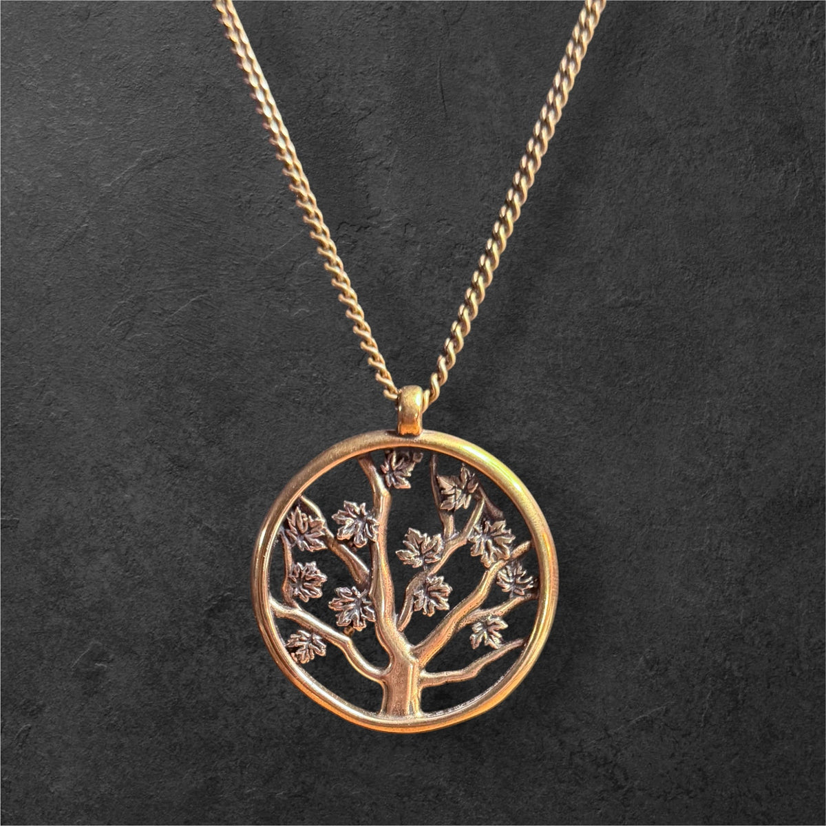 Tree of LIFE Necklace - Bronze Christian necklace by Forged By Fire - additional view 2