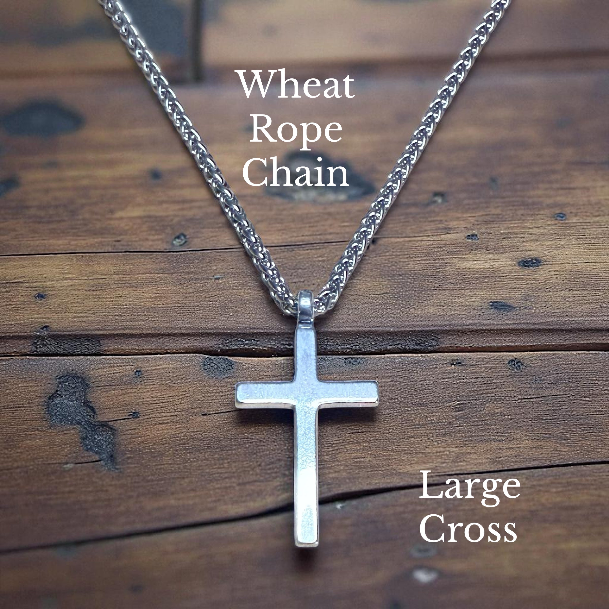 FAITH Classic Cross Necklace - Sterling Silver by Forged By Fire — view 2 of 14