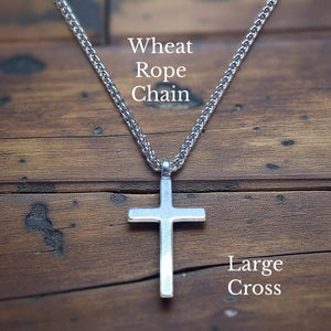 FAITH Classic Cross Necklace - Sterling Silver by Forged By Fire — view 2 of 14