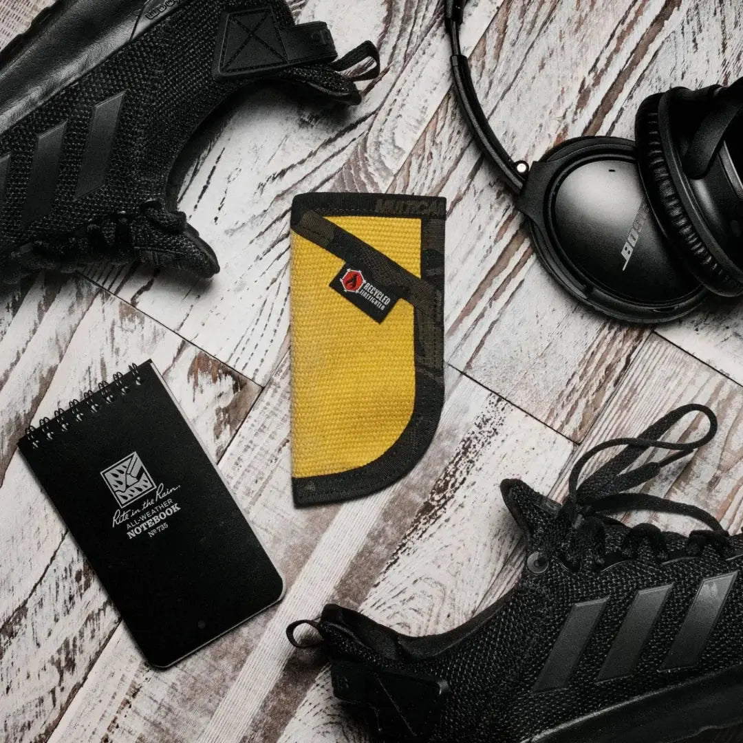 EDC Pocket Caddy by Recycled Firefighter, handmade leather goods detail photo 10