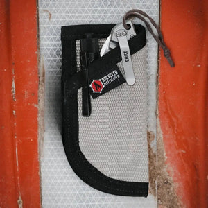 EDC Pocket Caddy by Recycled Firefighter, handmade leather goods detail photo 11
