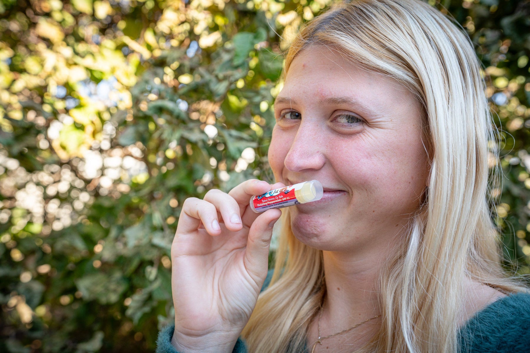 Pedaling Peppermint Spf 15 Lube For The Lips™ by Essential Journeys, Southern food gift detail photo 5