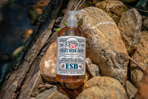 Esb Craft Beer Soap ~ 16 Oz. Liquid Soap by Essential Journeys, natural skincare detail photo 3