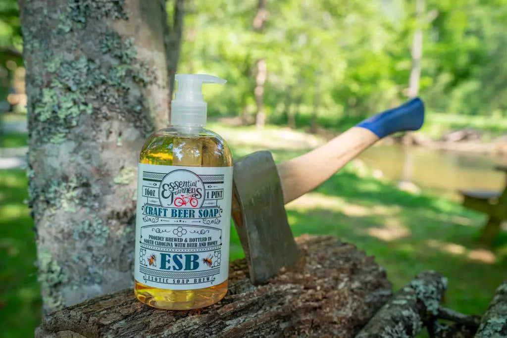 Esb Craft Beer Soap ~ 16 Oz. Liquid Soap by Essential Journeys, natural skincare detail photo 14