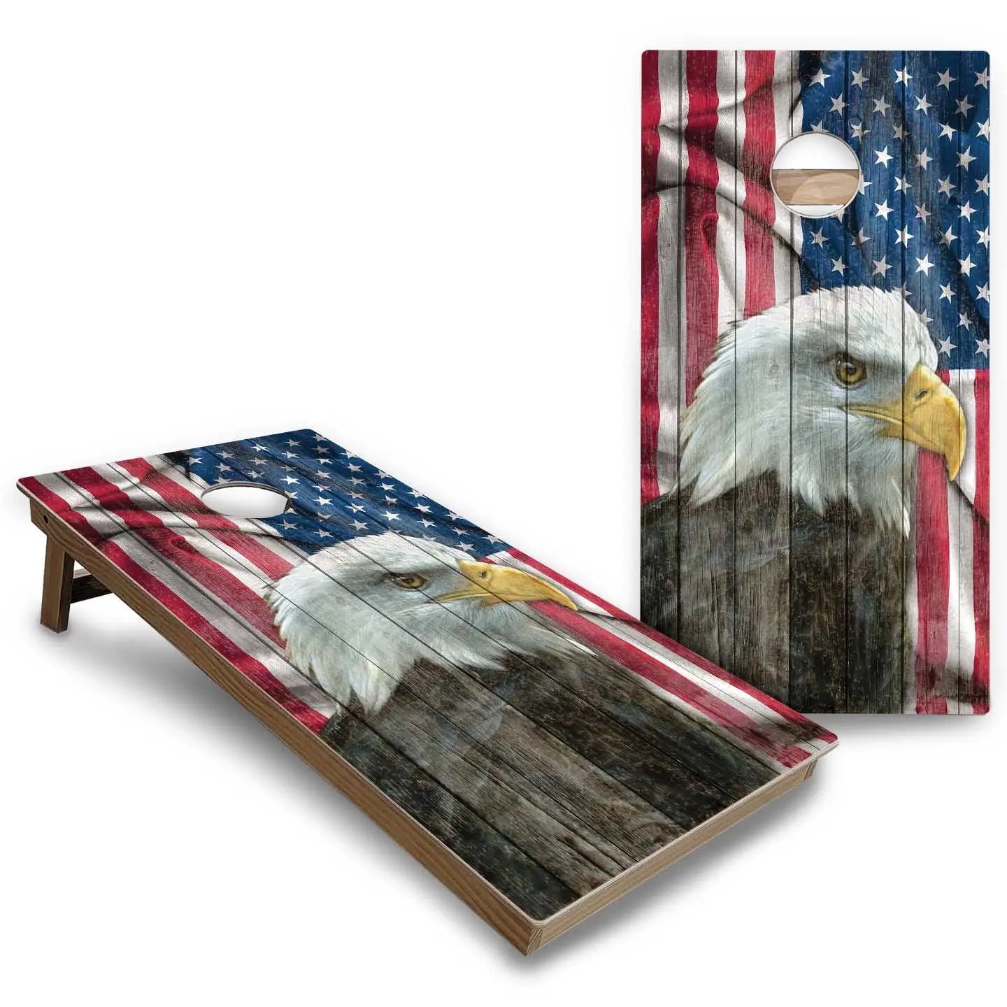 Eagle Flag Cornhole Boards - Backyard Series Cornhole Solutions