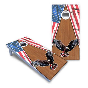 Eagle Triangle Wood Cornhole Boards - All Weather Series by Cornhole Solutions, custom cornhole board detail photo 2