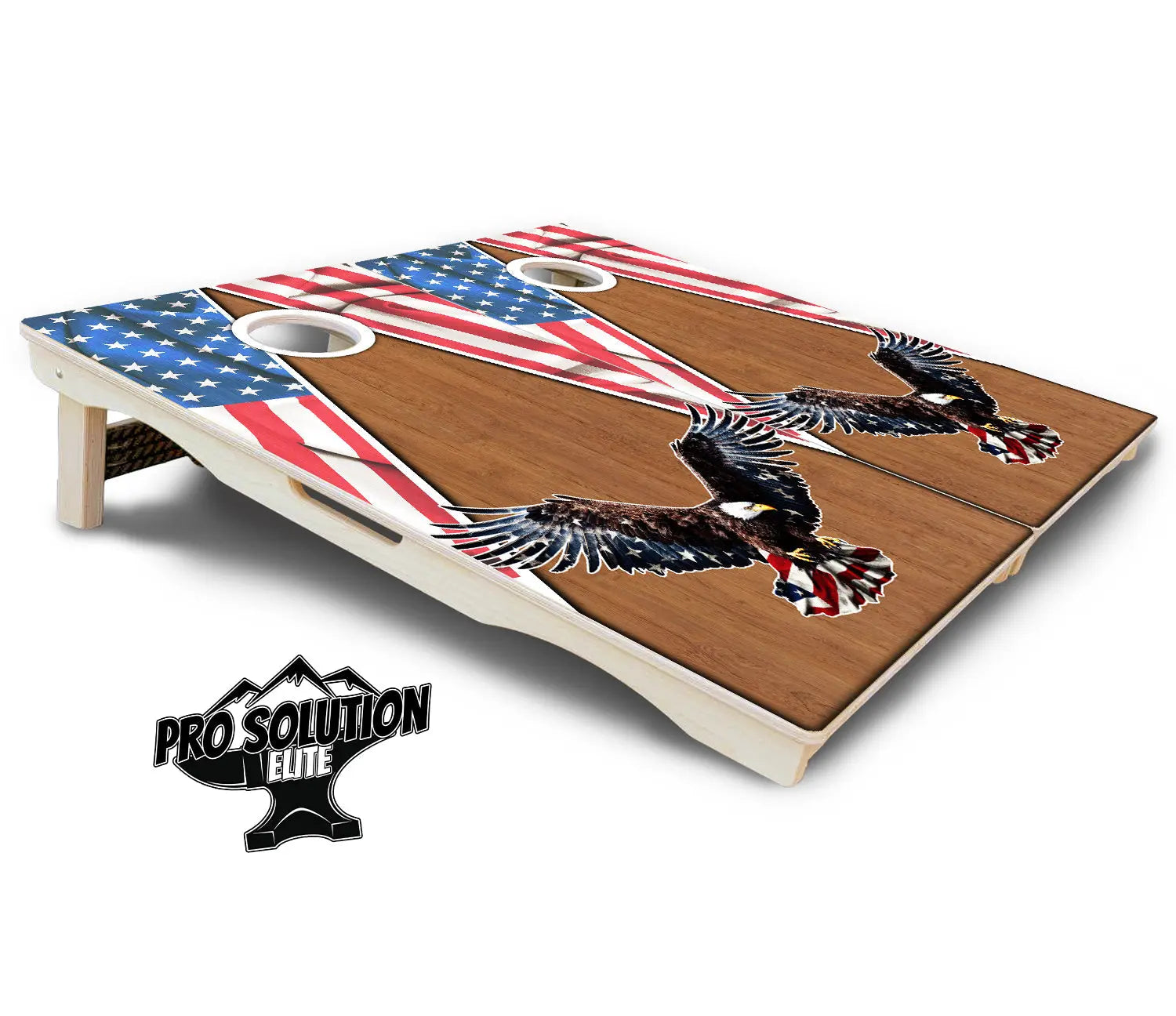 Eagle Triangle Wood Cornhole Boards - Pro Solution Elite Series by Cornhole Solutions, custom cornhole board detail photo 5