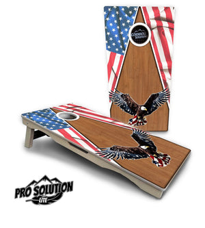 Eagle Triangle Wood Cornhole Boards - Pro Solution Lite Series by Cornhole Solutions, custom cornhole board detail photo 2