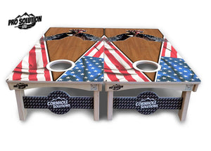 Eagle Triangle Wood Cornhole Boards - Pro Solution Lite Series by Cornhole Solutions, custom cornhole board detail photo 3