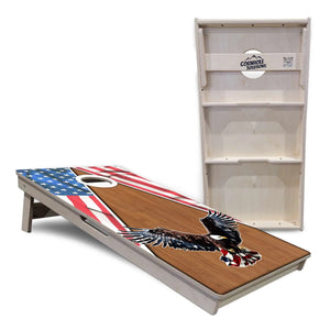 Eagle Triangle Wood Cornhole Boards - Professional Tournament Series by Cornhole Solutions, custom cornhole board detail photo 5