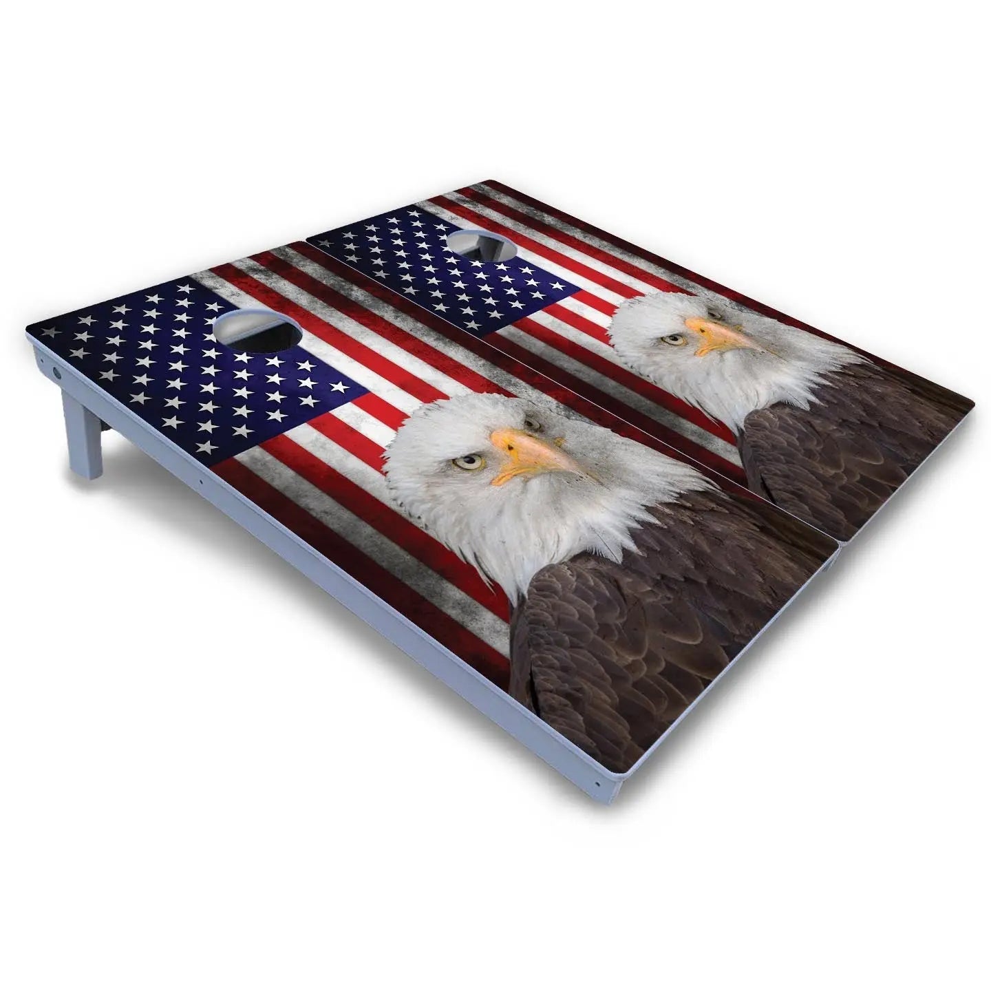 Eagle USA Flag Cornhole Boards - All Weather Series by Cornhole Solutions, custom cornhole board detail photo 3