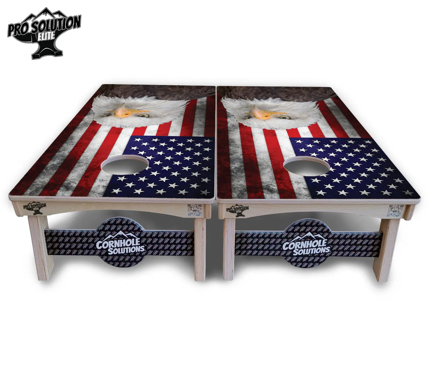 Eagle USA Flag Cornhole Boards - Pro Solution Elite Series by Cornhole Solutions, custom cornhole board detail photo 3