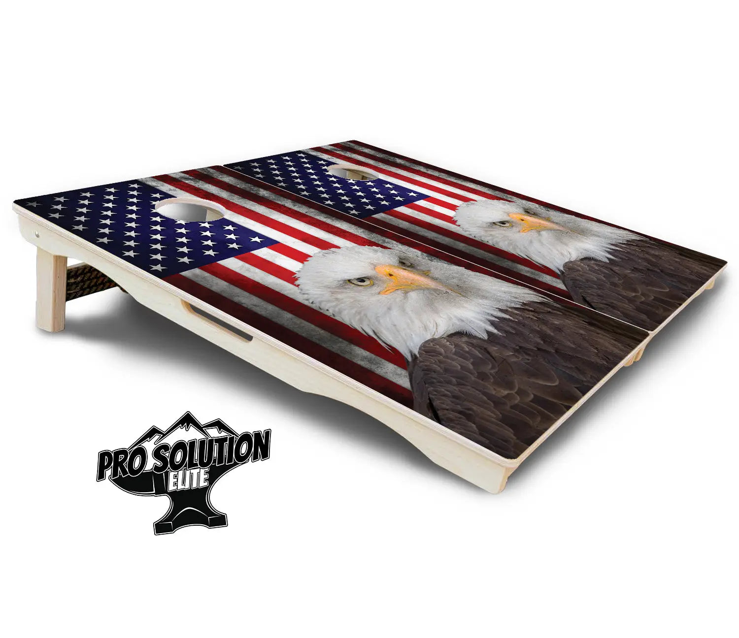 Eagle USA Flag Cornhole Boards - Pro Solution Elite Series by Cornhole Solutions, custom cornhole board detail photo 5