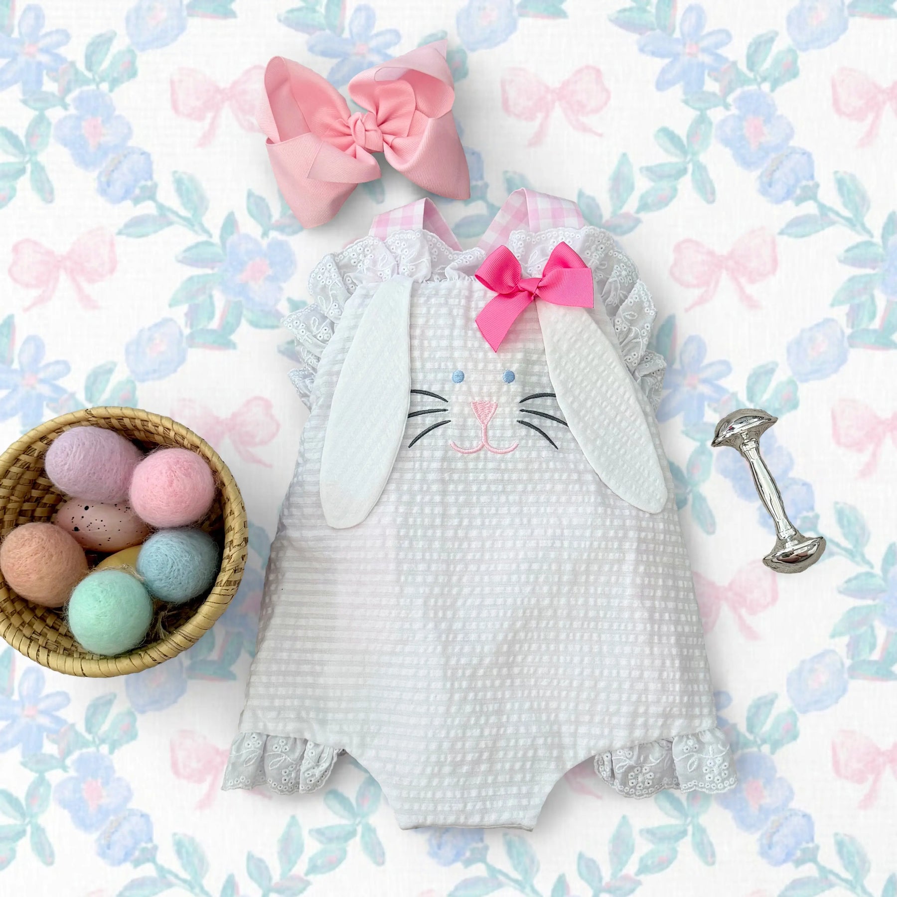 Easter Bunny Bubble by Seven Lantern Lane, children's boutique clothing main product photo