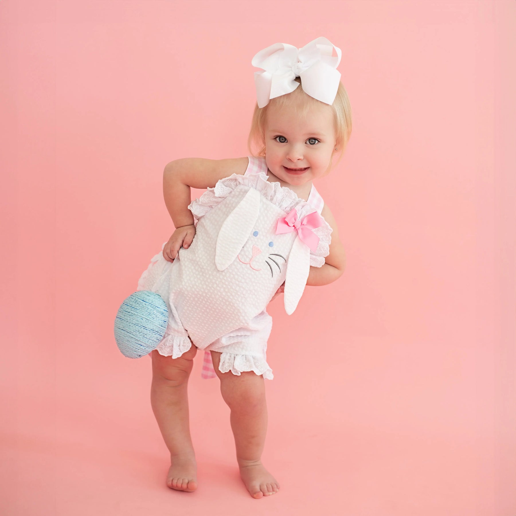 Easter Bunny Bubble by Seven Lantern Lane, children's boutique clothing detail photo 3