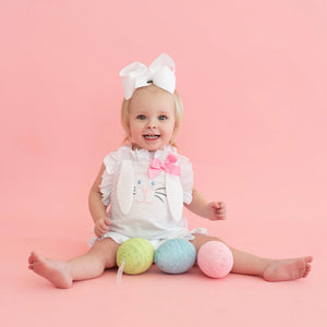 Easter Bunny Bubble by Seven Lantern Lane, children's boutique clothing detail photo 11