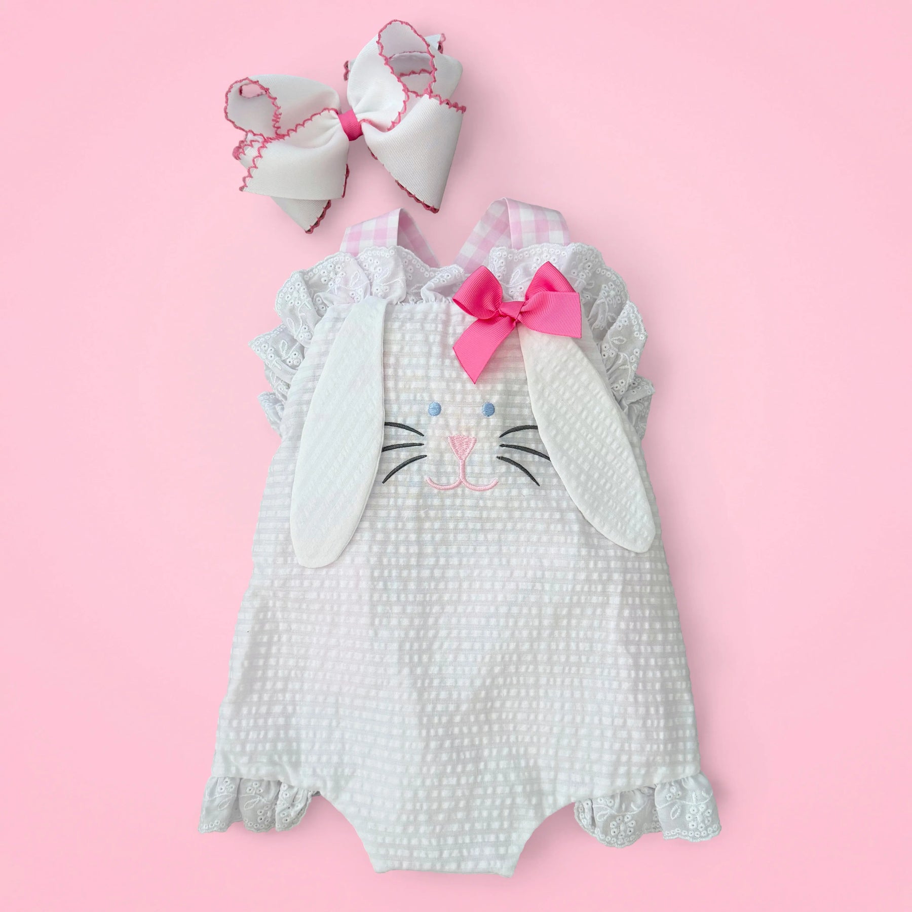 Easter Bunny Bubble by Seven Lantern Lane, children's boutique clothing detail photo 19