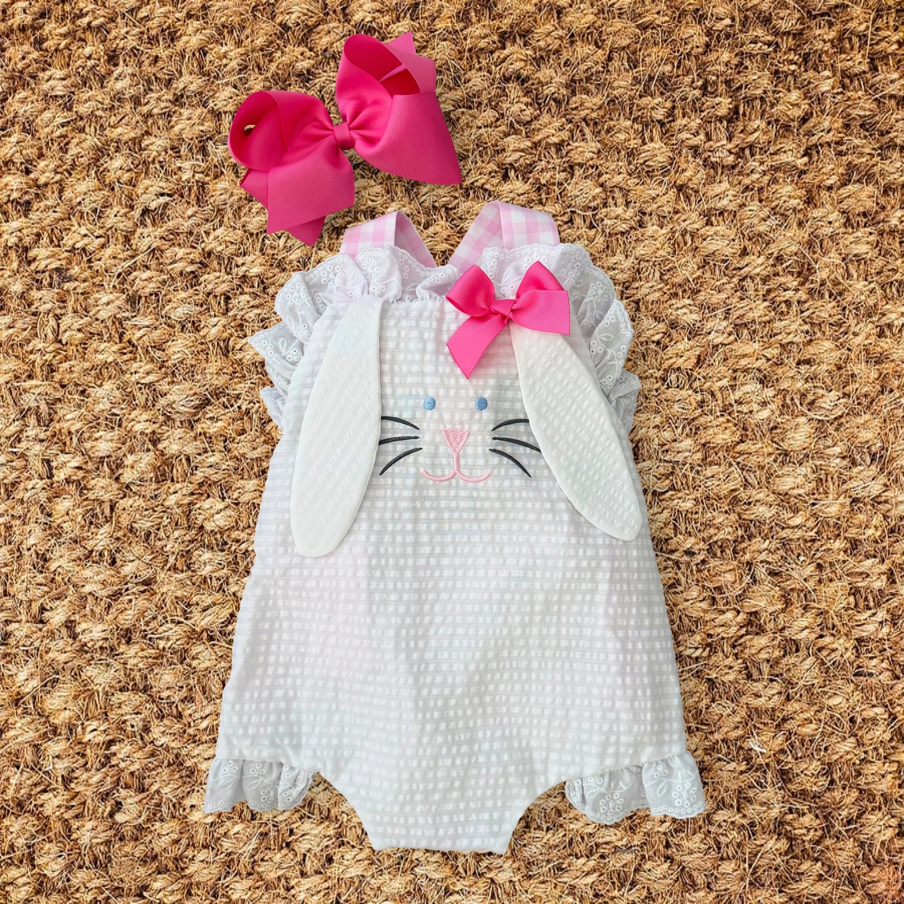 Easter Bunny Bubble by Seven Lantern Lane, children's boutique clothing detail photo 24