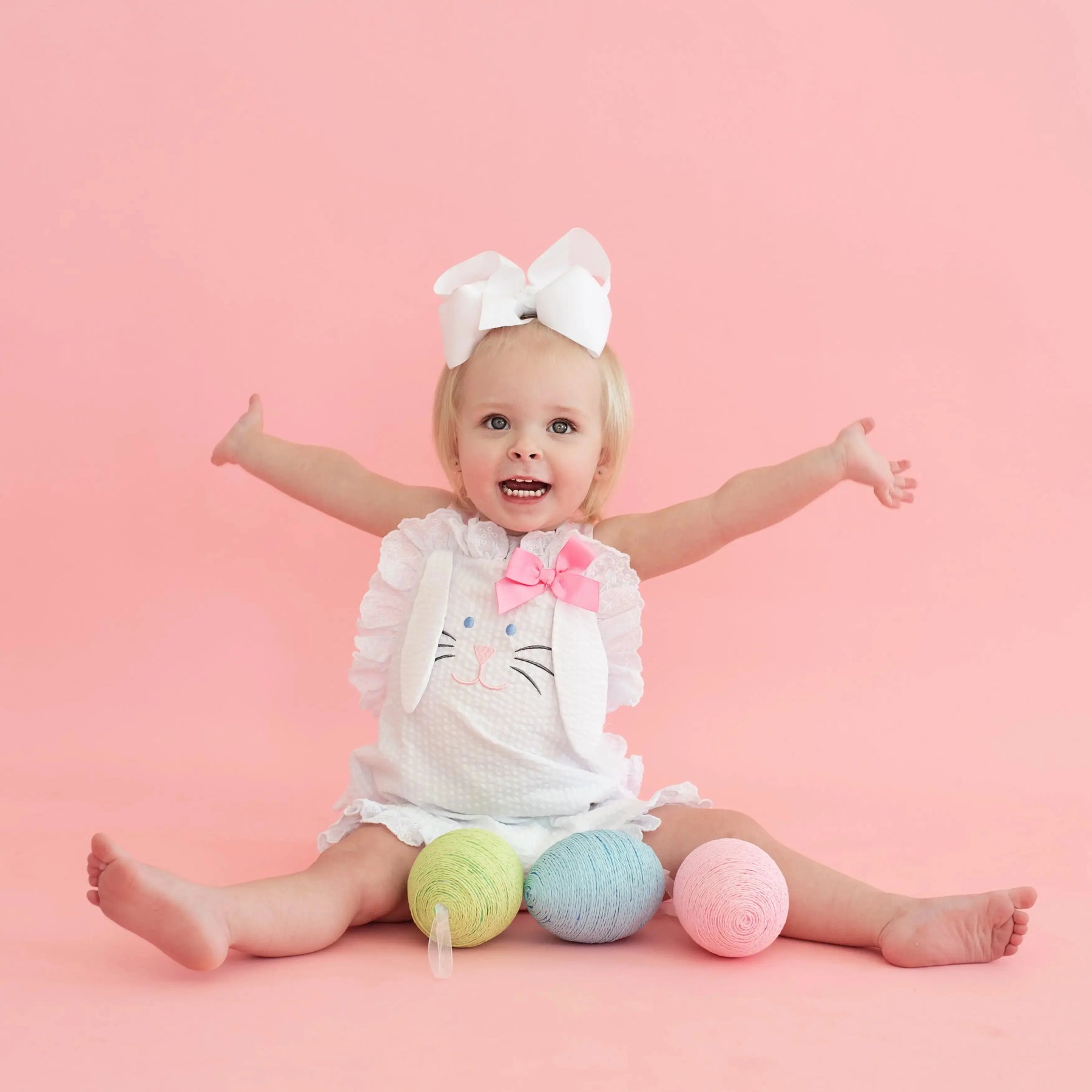 Easter Bunny Bubble by Seven Lantern Lane, children's boutique clothing detail photo 25