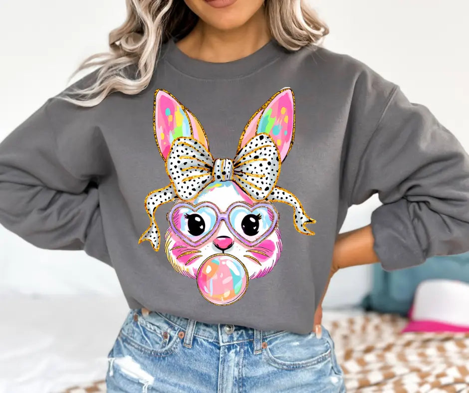Easter Bunny sweatshirt by Southern Backroad Tees LLC, Southern lifestyle apparel main product photo