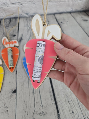 Easter Carrot Money Holder by EverLee Creations, Southern home decor detail photo 6