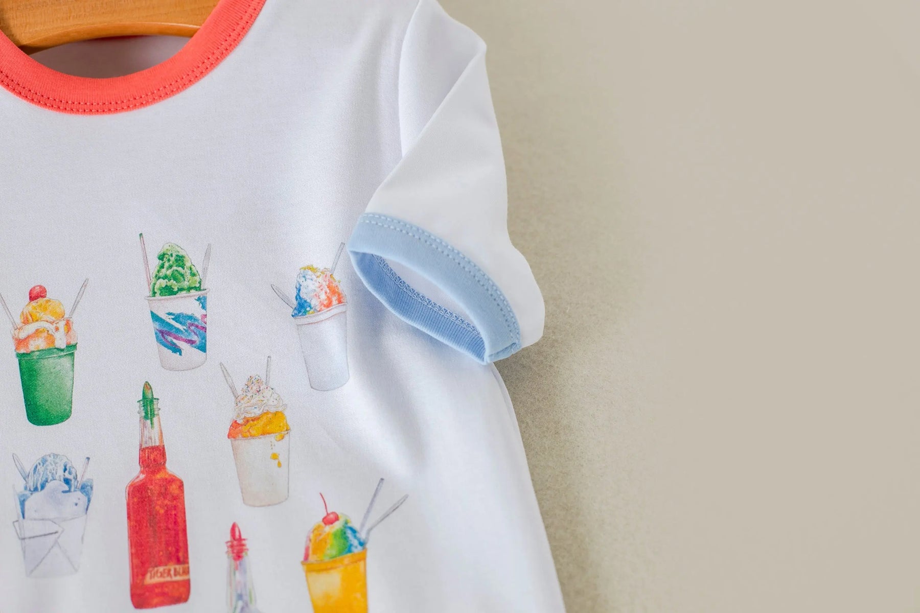 Eat More Snoballs Organic Cotton Kids Tshirt by Nola Tawk, Southern lifestyle apparel detail photo 4