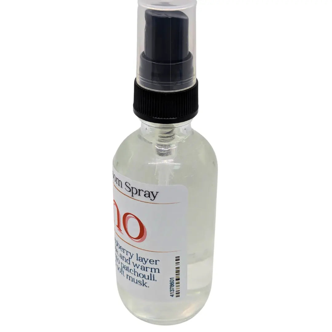 Echo ResilMist Room Spray in a clear bottle with a black spray nozzle and label.