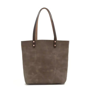 Eden LARGE Leather Tote Bag - Classic by Mission Mercantile Leather Goods, handmade leather goods detail photo 4
