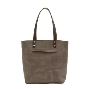 Eden LARGE Leather Tote Bag - Classic by Mission Mercantile Leather Goods, handmade leather goods detail photo 5