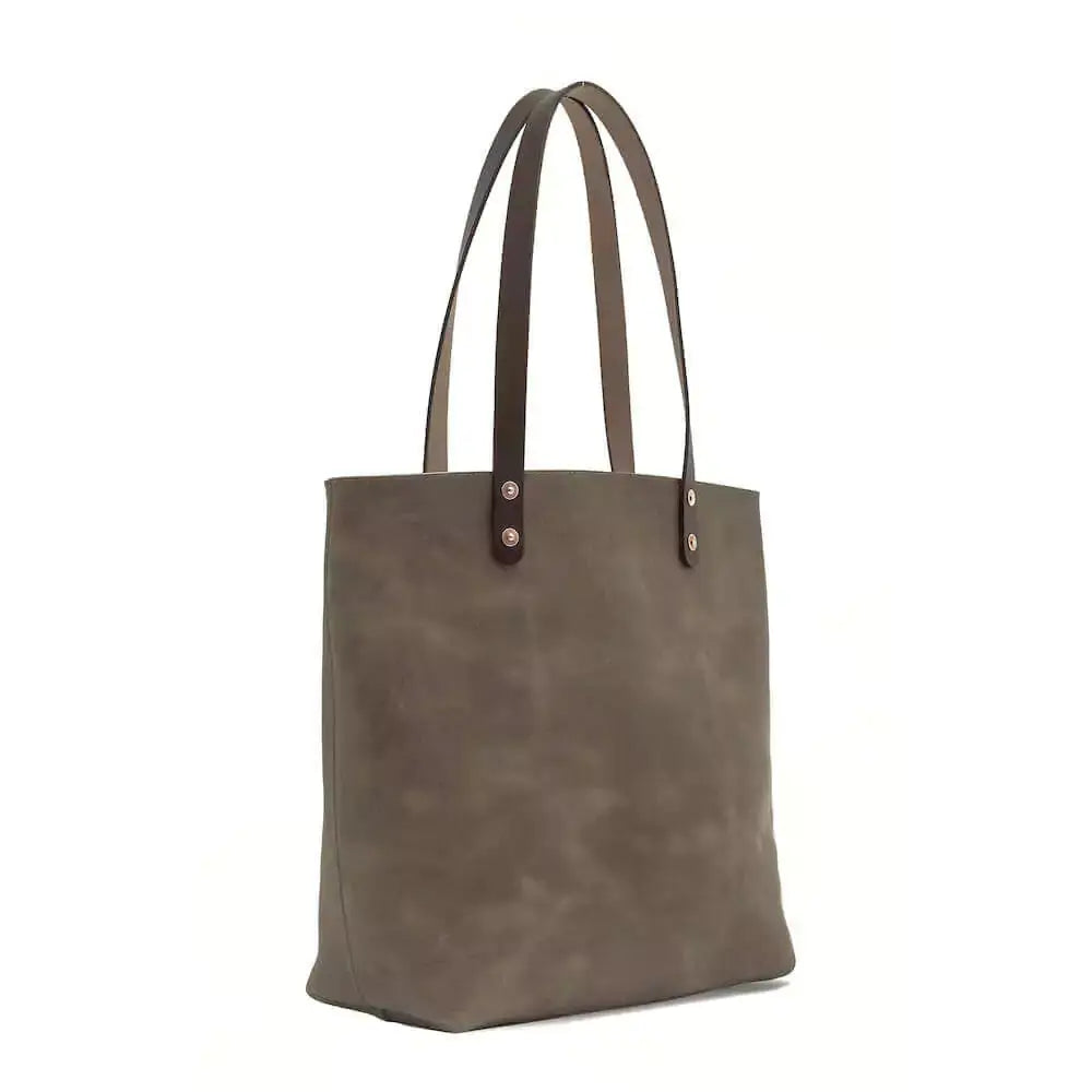 Eden LARGE Leather Tote Bag - Classic by Mission Mercantile Leather Goods, handmade leather goods detail photo 6