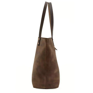 Eden LARGE Leather Tote Bag - Classic by Mission Mercantile Leather Goods, handmade leather goods detail photo 17
