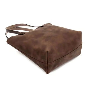Eden LARGE Leather Tote Bag - Classic by Mission Mercantile Leather Goods, handmade leather goods detail photo 18