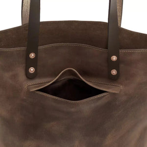 Eden LARGE Leather Tote Bag - Classic by Mission Mercantile Leather Goods, handmade leather goods detail photo 19